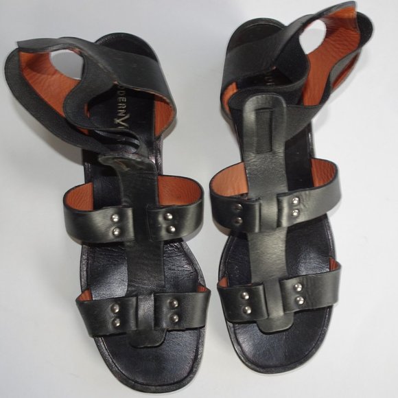 Modern Vintage Tanji Black Leather Gladiator Sandal - Picture 2 of 9
